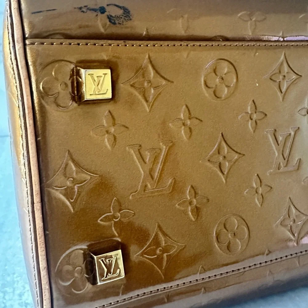 Louis Vuitton Vernis Tompkins Square Satchel – Bronze Patent Leather
